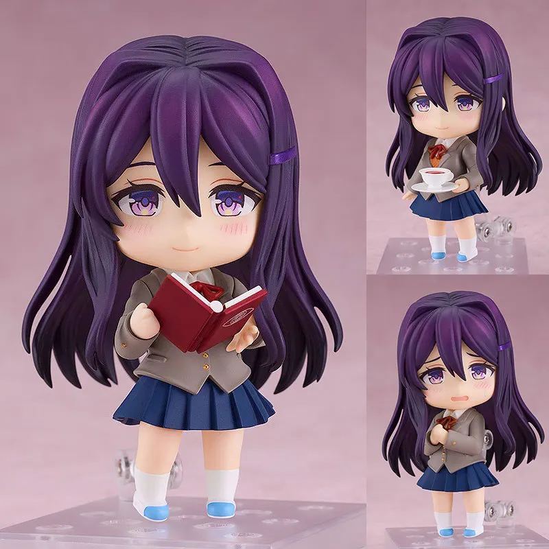 

10 см # 1817 Моника # Фигурка Нацуки 2077 # 2250 Сайори # 2283 фигурка Юри, ПВХ, экшн-фигурка, украшение для рабочего стола, игрушки, подарки