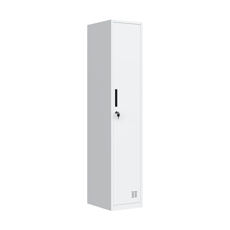 Office Single Door Steel Staff Security Storage Lockers Cabinet Armoire Wardrobe for Hanging Clothes Gym Locker Cabinetpromote s