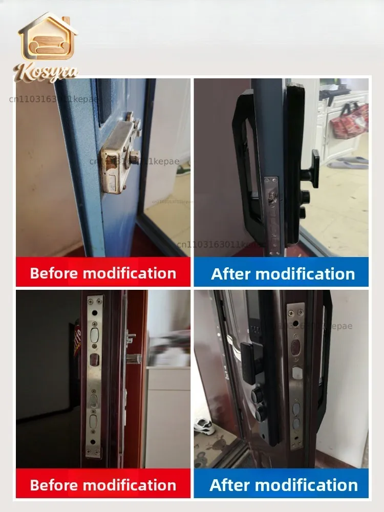 Old Door Old-fashioned  Anti-theft Door Self-touch Bull's Head Lock Old Panpan Door Change Fingerprint Password Lock