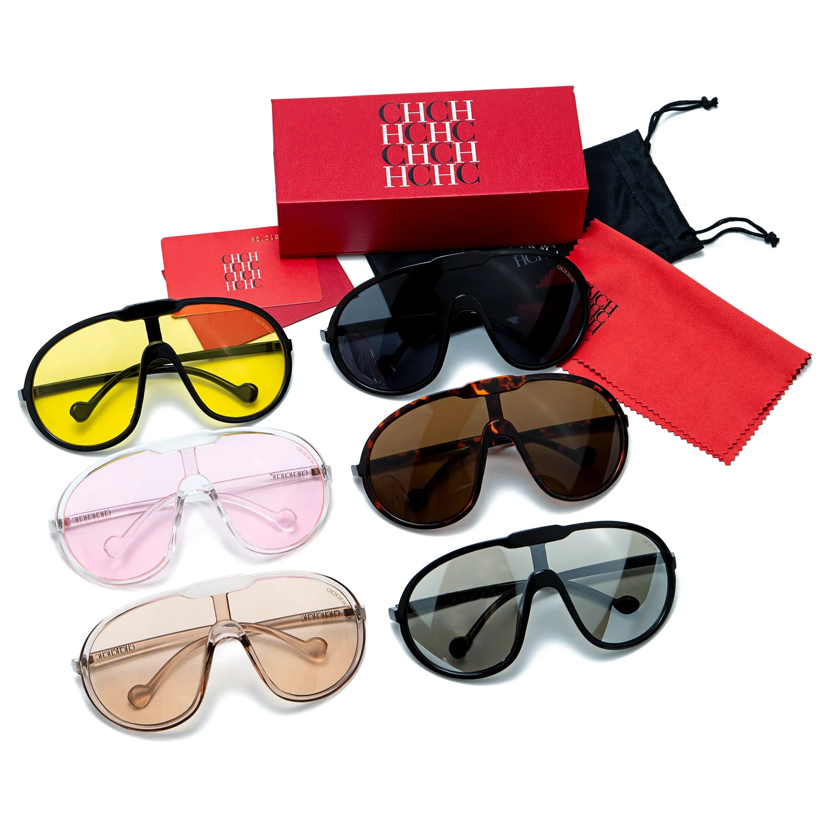 

CHHC 2026 Oversized One-Piece Sunglasses for Men Women, UV400 Windproof Unisex Fashion Sunglasses, 2025 Large Frame Sun Glasses