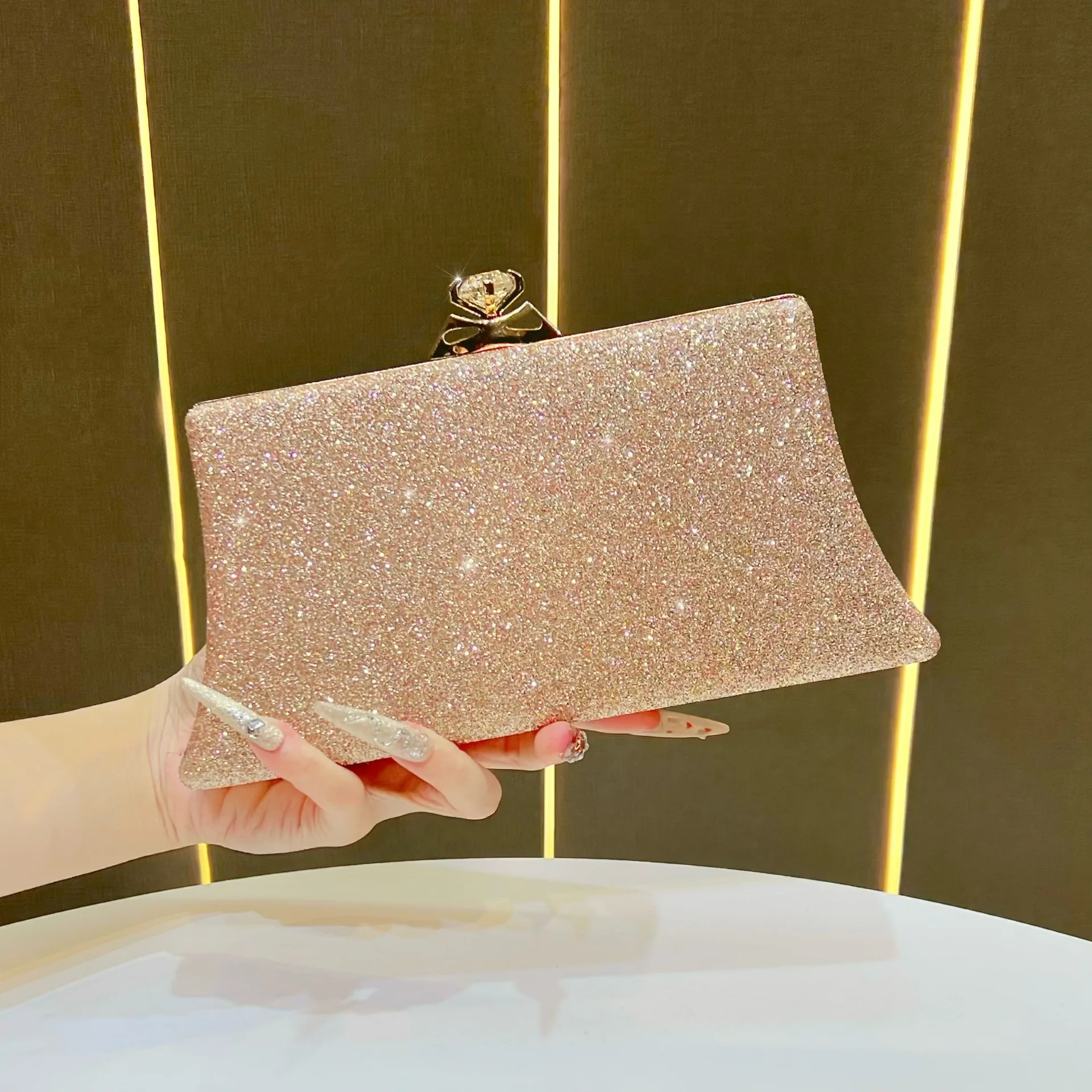 حقيبة يد المشاهير الراقية، مزاج الموضة، حقيبة العشاء، حقيبة الكتف رسول.