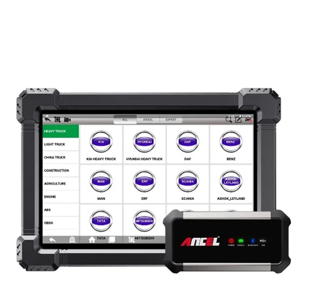 

X7 HD Сверхмощный сканер грузовиков Полная система X7hd 12 В 24 В Масло DPF Реген ECU Сброс аккумулятора OBD2 Инструмент диагностики грузовиков