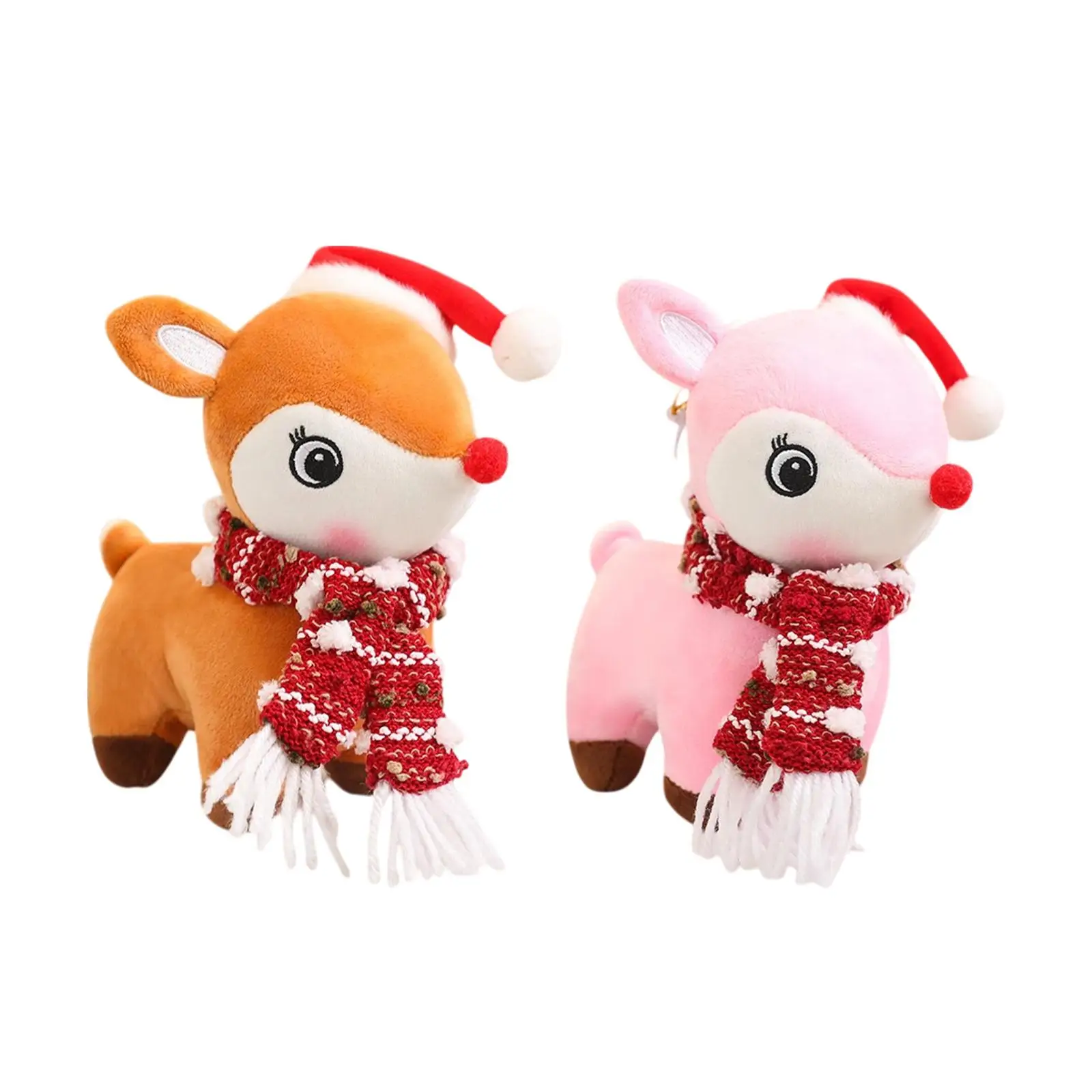 Poupée en peluche pour animaux de compagnie de Noël, jouet en peluche de renne pour les fêtes et les vacances