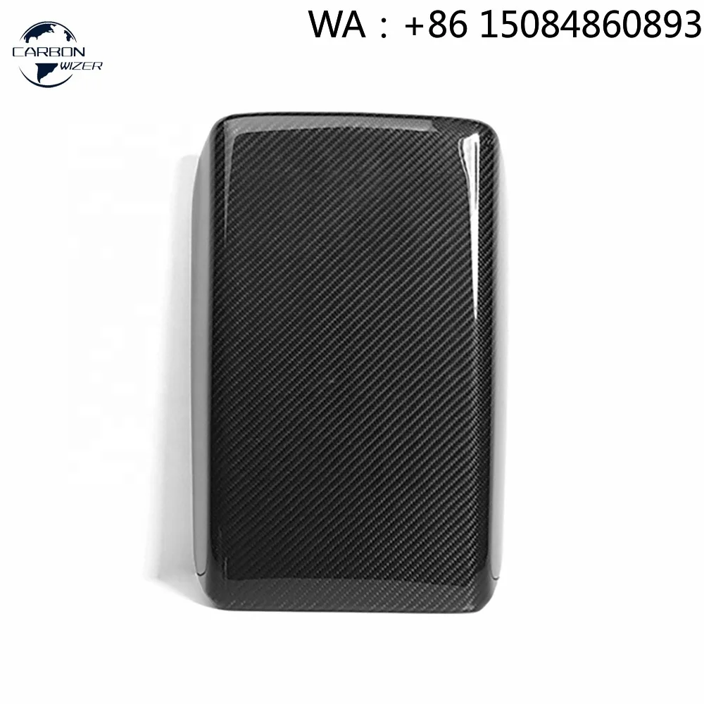 

Self Adhesive Dry Carbon Central Armrest Storage Box Cover Trim Interior Upgrade Mod Parts Fit Model 3 Model Y Center Console Re