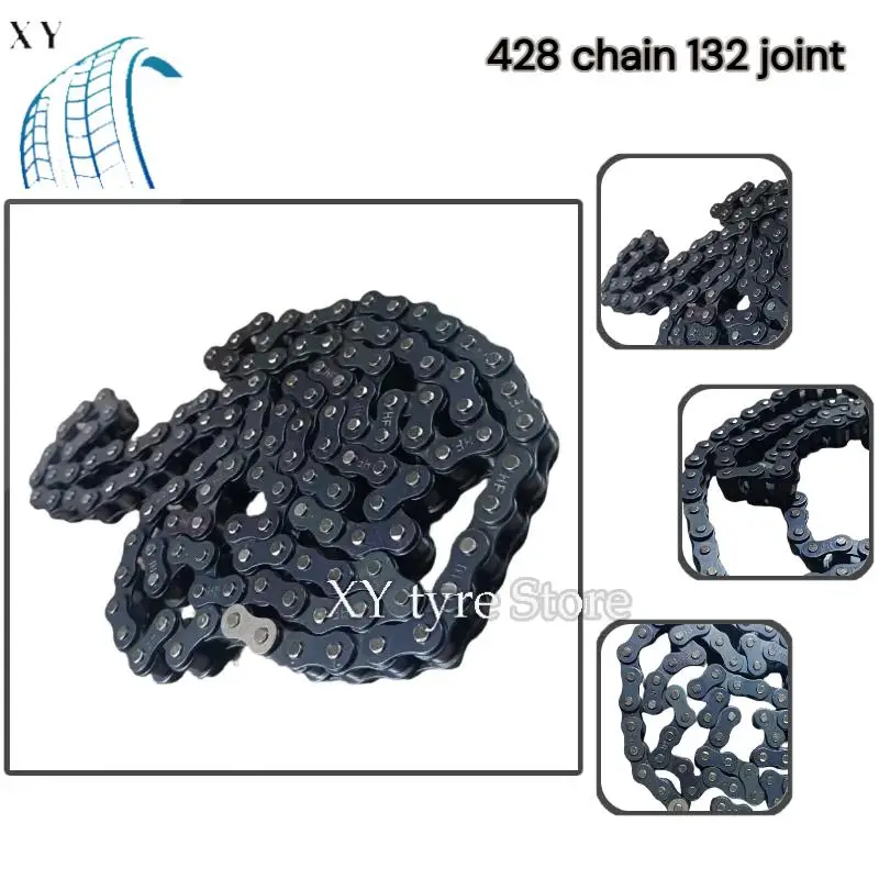 

Черная цепь 438, используется для мотоциклов, внедорожных велосипедов, аксессуаров для картинга.