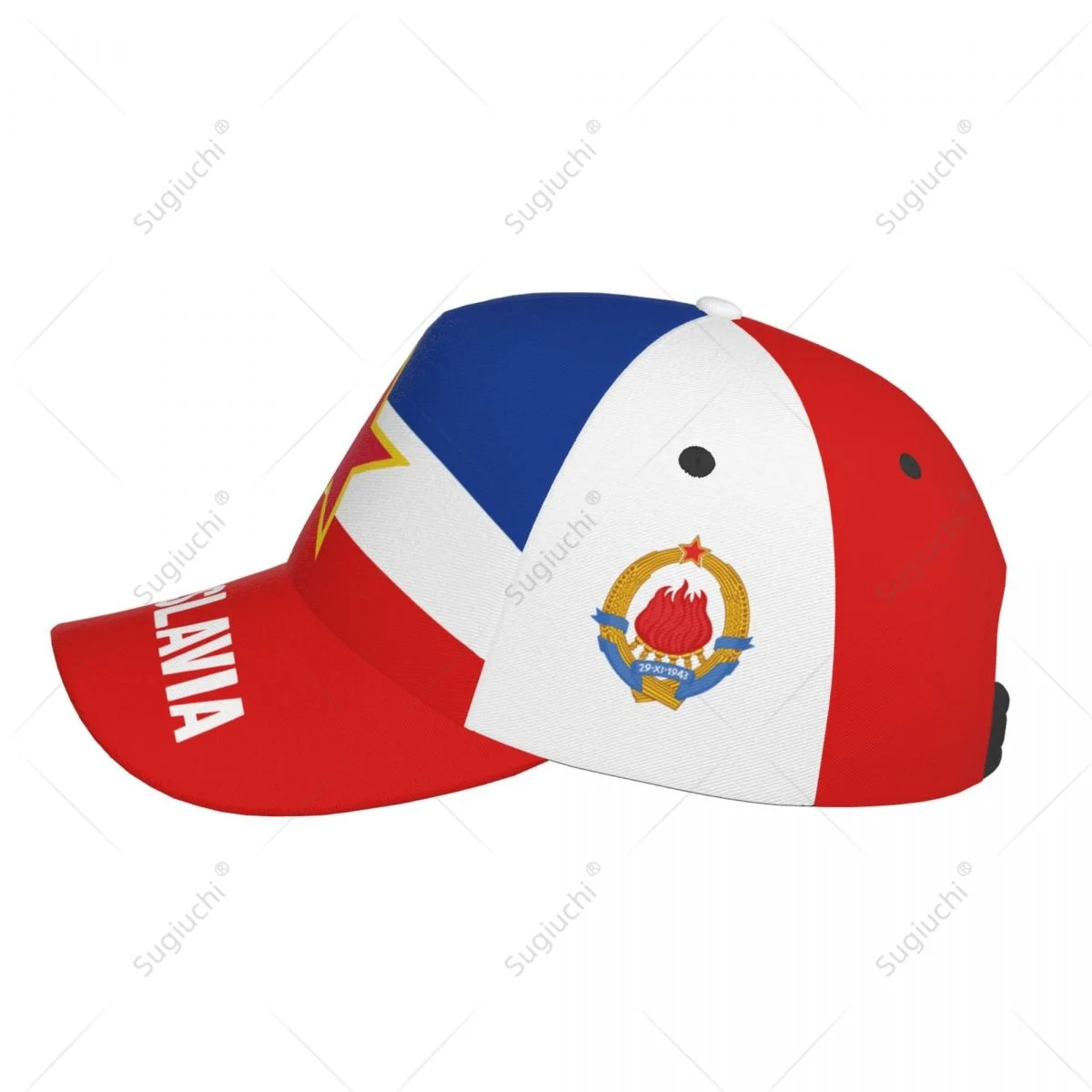 Unisex Yugoslavia Flag Adult Baseball Cap Patriotic Hat for Baseball Soccer Fans Men Women