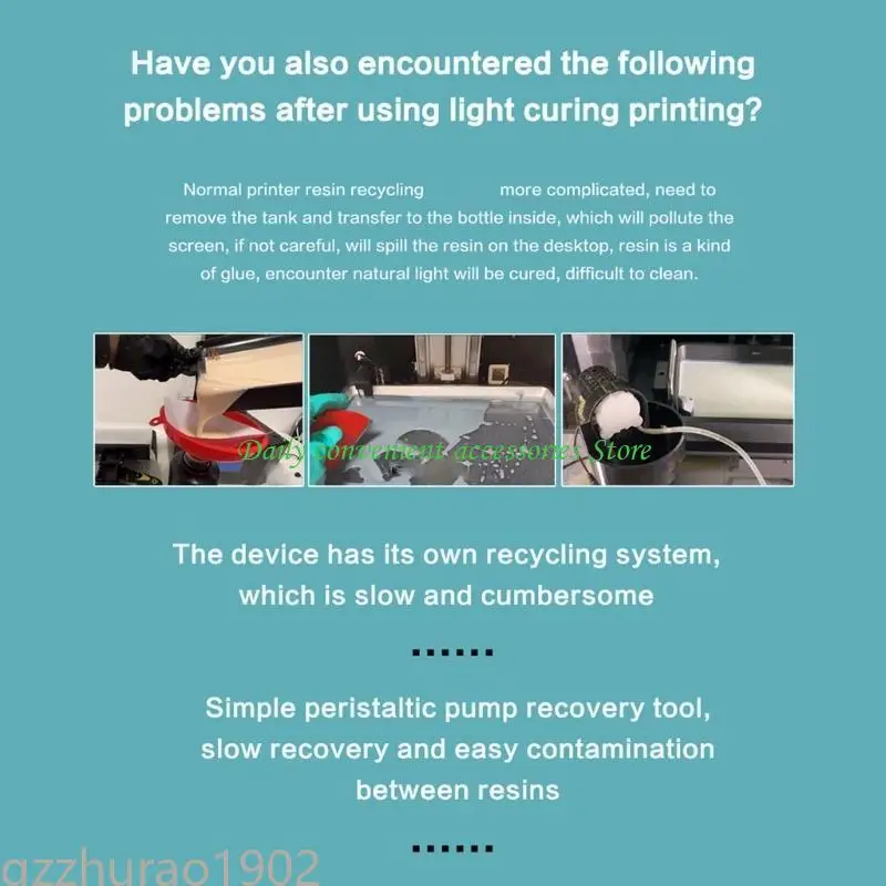 

97QB ER03 Электрический рециркулярный световой рециркулирование смола электрическая рекультура для 3D -принтеров Коррозионное 1M