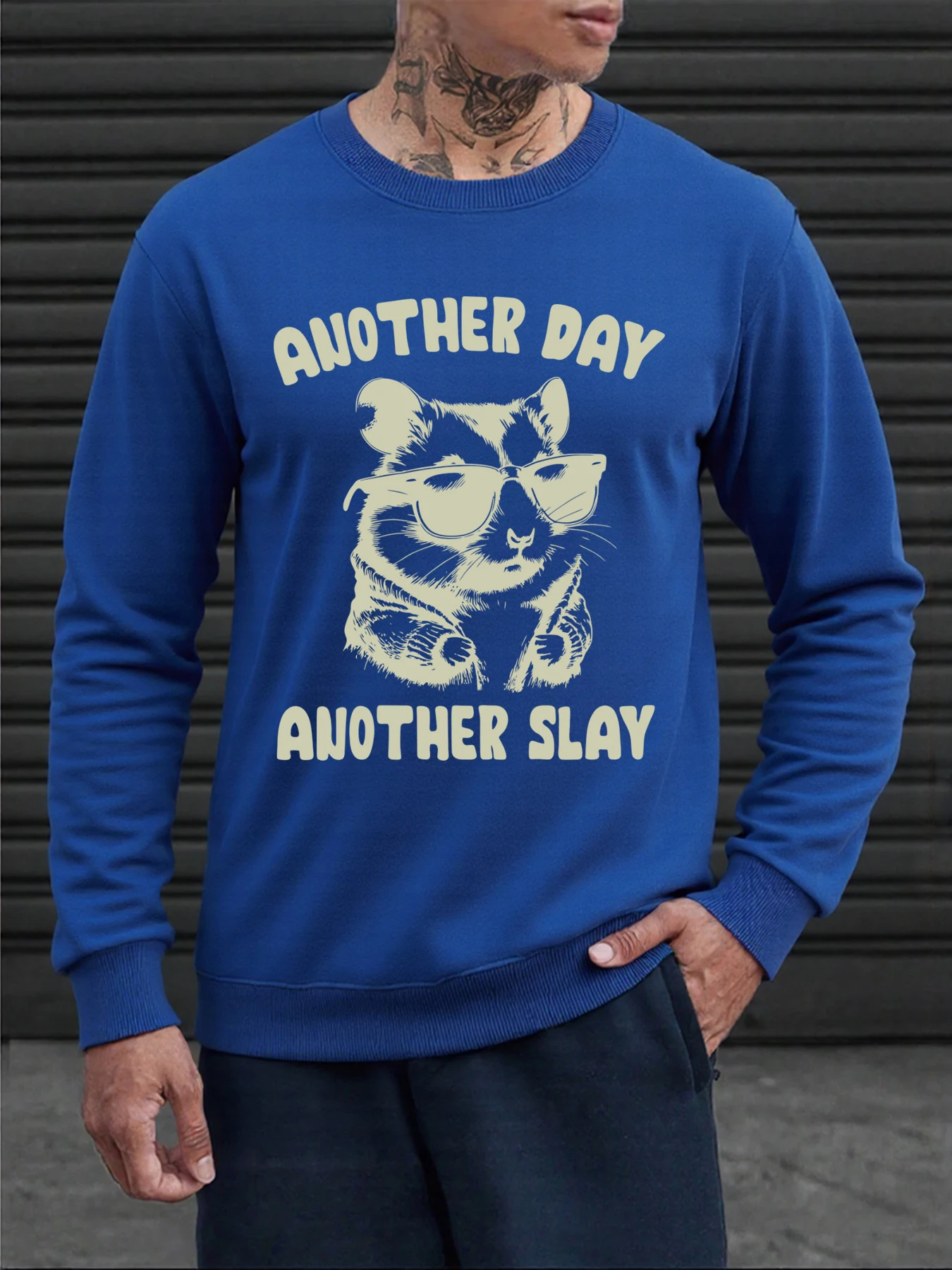 New Style Men 3D Printed Animal Graphic Sweatshirts Fashion Street Harajuku Y2K Sportswear Crew neck Pullover Autumn Casual Tops