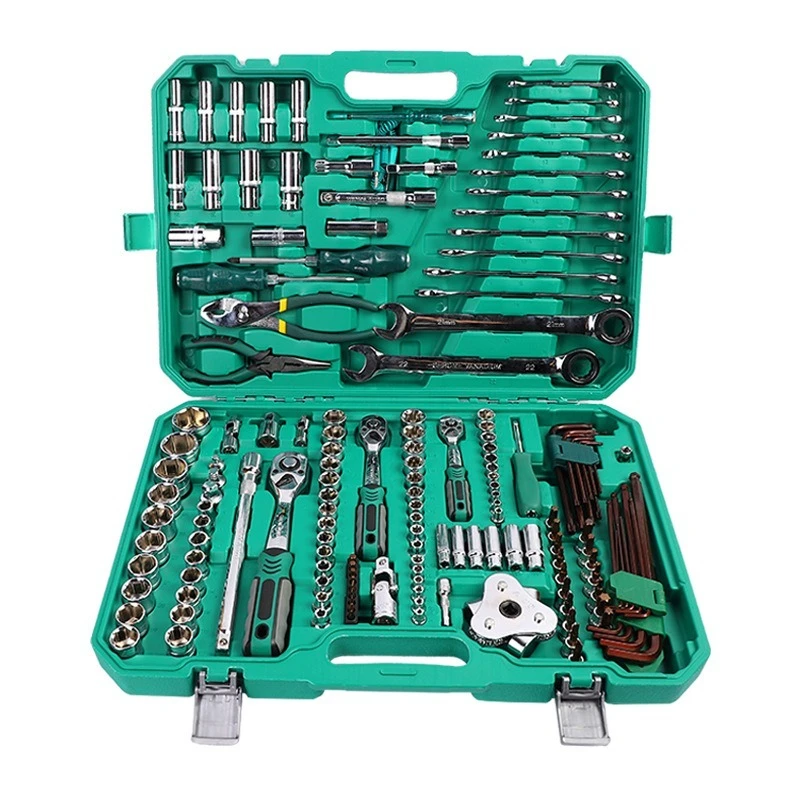 161-piece auto repair kit chrome vanadium steel auto insurance home repair on-board support for auto mechanics