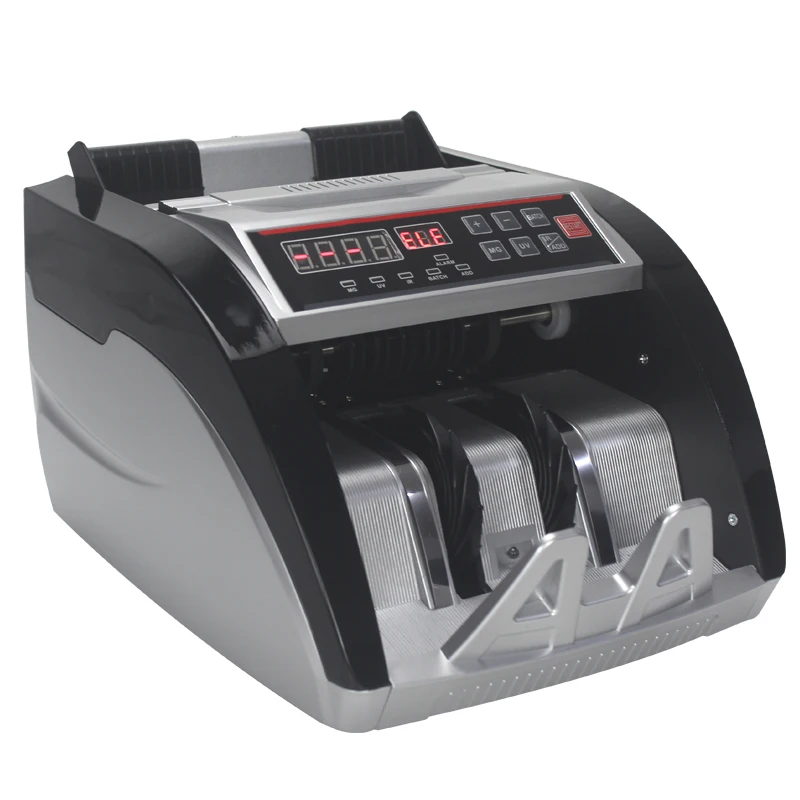 Imagem -03 - Recarregável Money Counting Machine Bill Cash Bank Note Counter Detector com Bateria Multi Idiomas 5800c