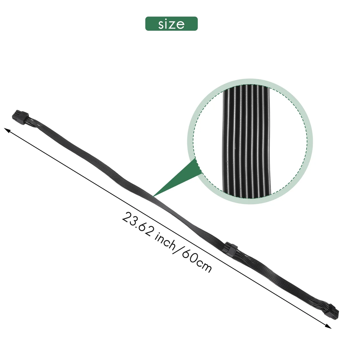 GET! ATX CPU 8-Pin Male to Dual PCIe 8-Pin (6+2) Male Power Supply Cable for Corsair Modular Power Supply RM/HX/CX-M