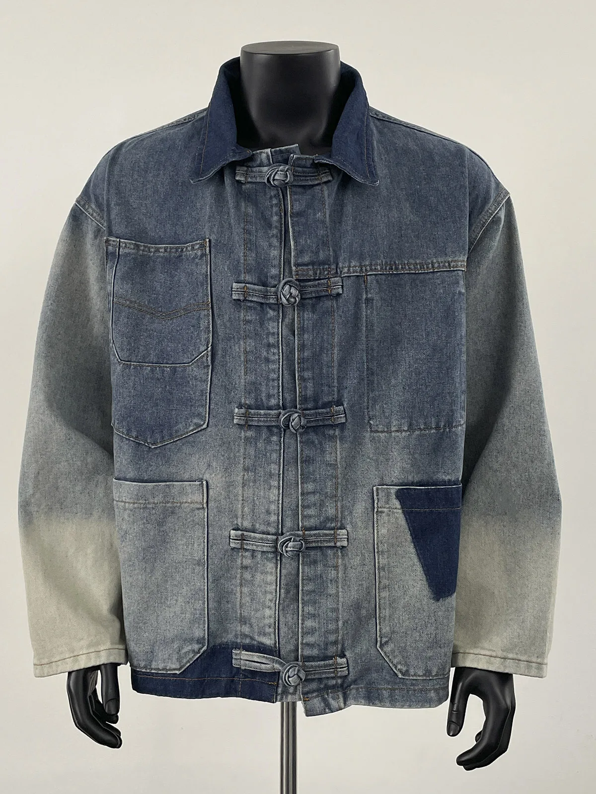 Nieuwe Chinese Sle Waed Vintage Button Denim Jaet Loose Fit Heren Design Sensation High End Jas voor koppels