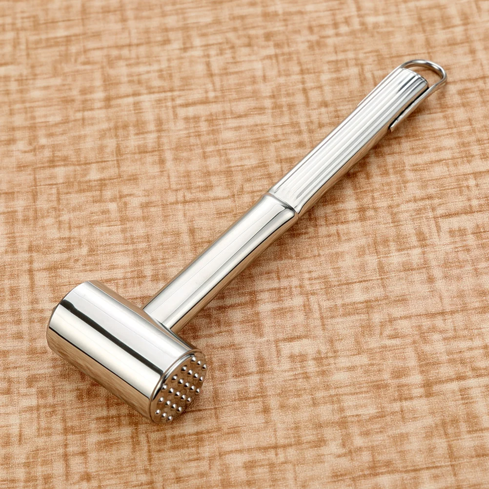 

Stainless Steel Meat Hammer Double-Sided Kitchen Tenderizer for Home Restaurant Effective Muscle Fibres Beater