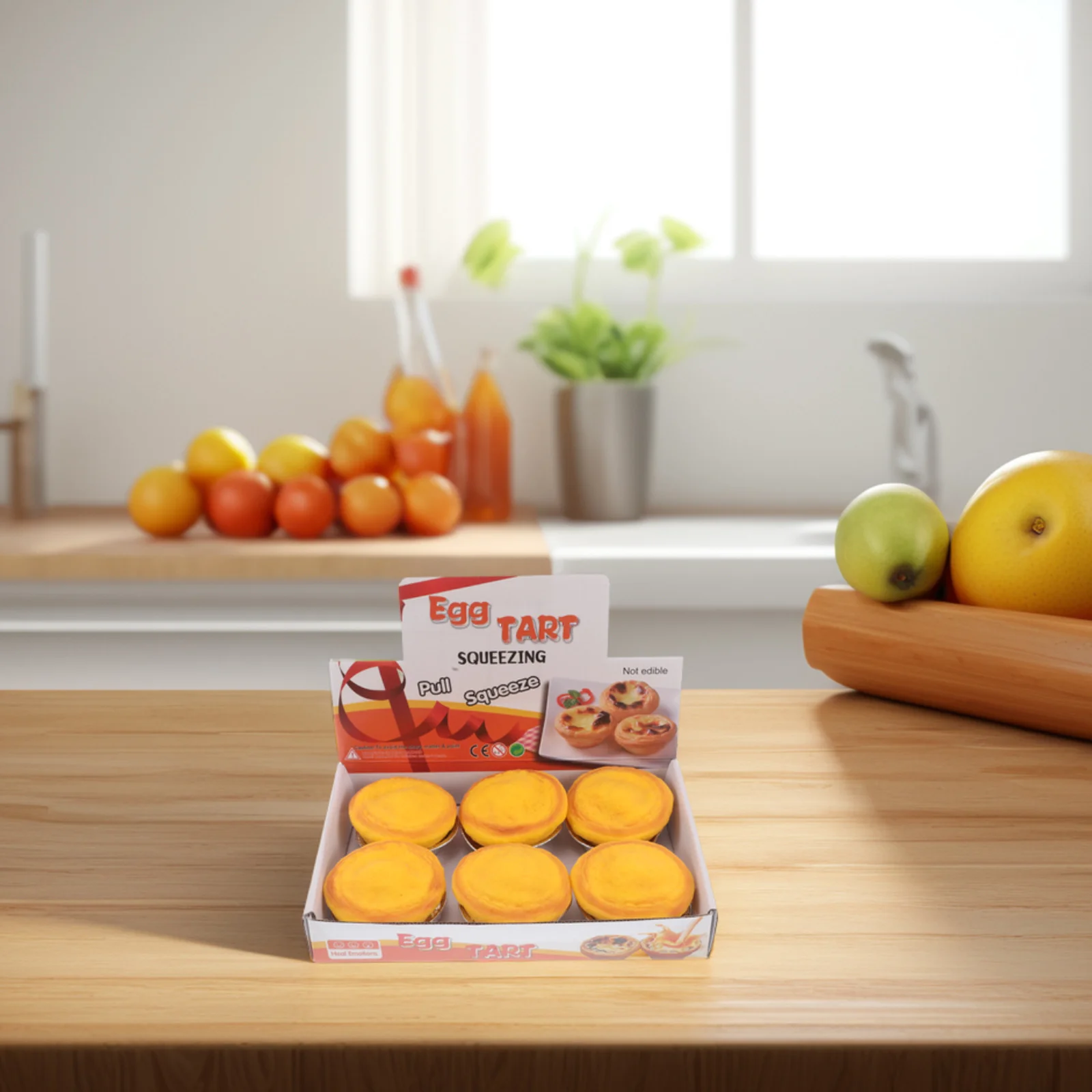 6 Stück Simulation Eierkuchen, zusammendrückbar, lustig, realistisches Aussehen, Goodie Bags, Geburtstagsgeschenke für Kinder und Erwachsene, Strumpffüller