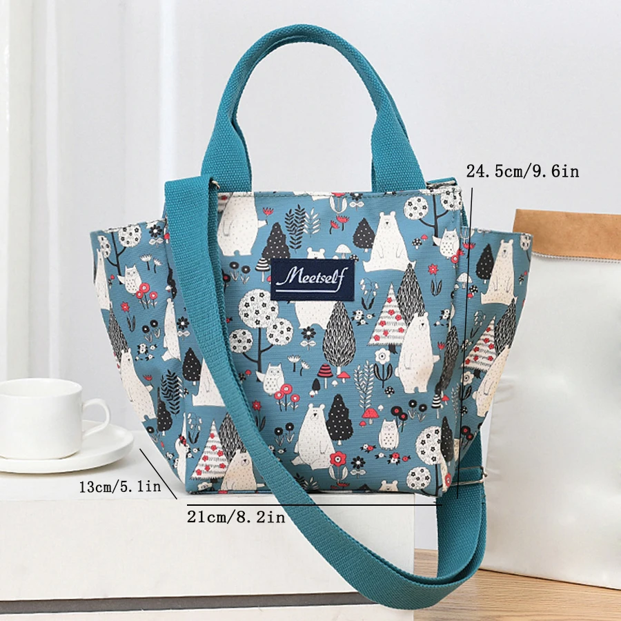 New work lunch box bag insulation lunch bag hand carry mommy bag waterproof student lunch box bag