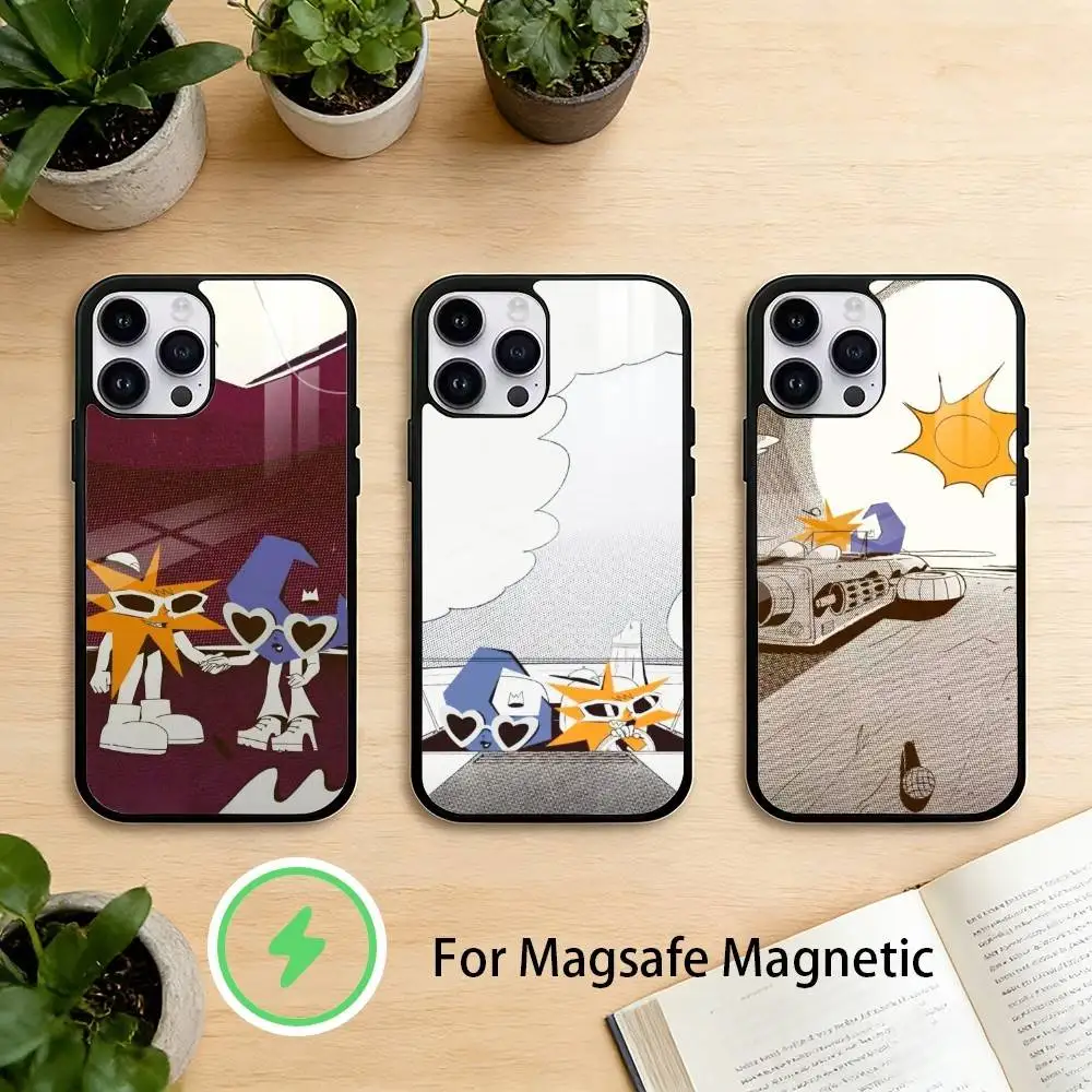 

M-mora estrellaa Phone Case For iPhone 17 16 15 14 13 12 Pro Max Plus for Mirror Wireless Magnetic Cover