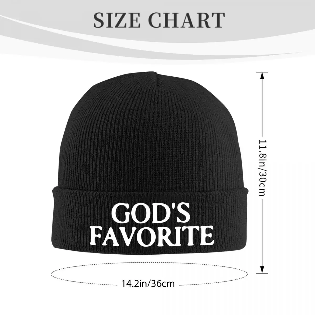 Gorros de punto de Dios favorito, 100% algodón, mantiene el calor, moda