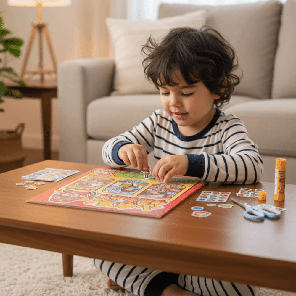 Urocze książeczki edukacyjne, ręcznie robione książeczki sensoryczne, książeczki z naklejkami, książeczki z naklejkami anime, książeczki manipulacyjne, kawaii, papierowe, DIY, materiały do scenek, naklejki dla dziewczynek