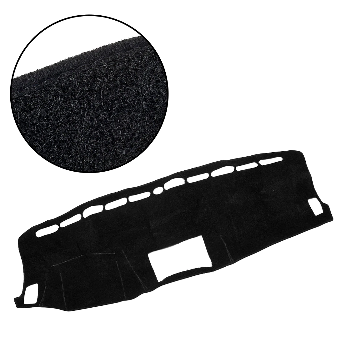 Non-Slip DashMat Dashboard Pad Protector with Coin Tray Hole Fit for Ford Ranger PX2 PX3 MK3 XLT XL XLS 2015-2021 LHD Polyester