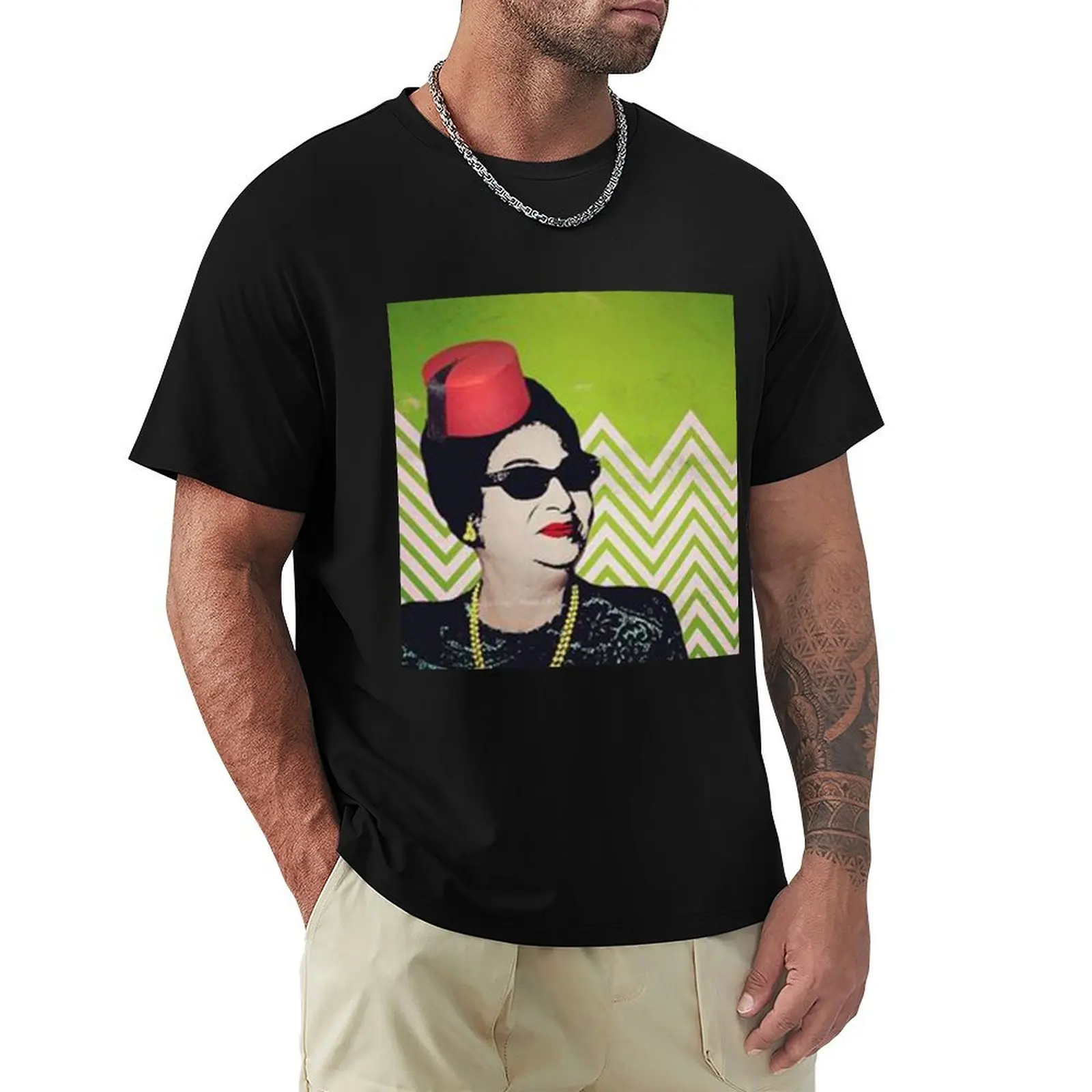 

Umm Kulthum: The Star of the East and an Icon of Arab Music -   T-Shirt Basic Casual Wear Short Sleeve Top