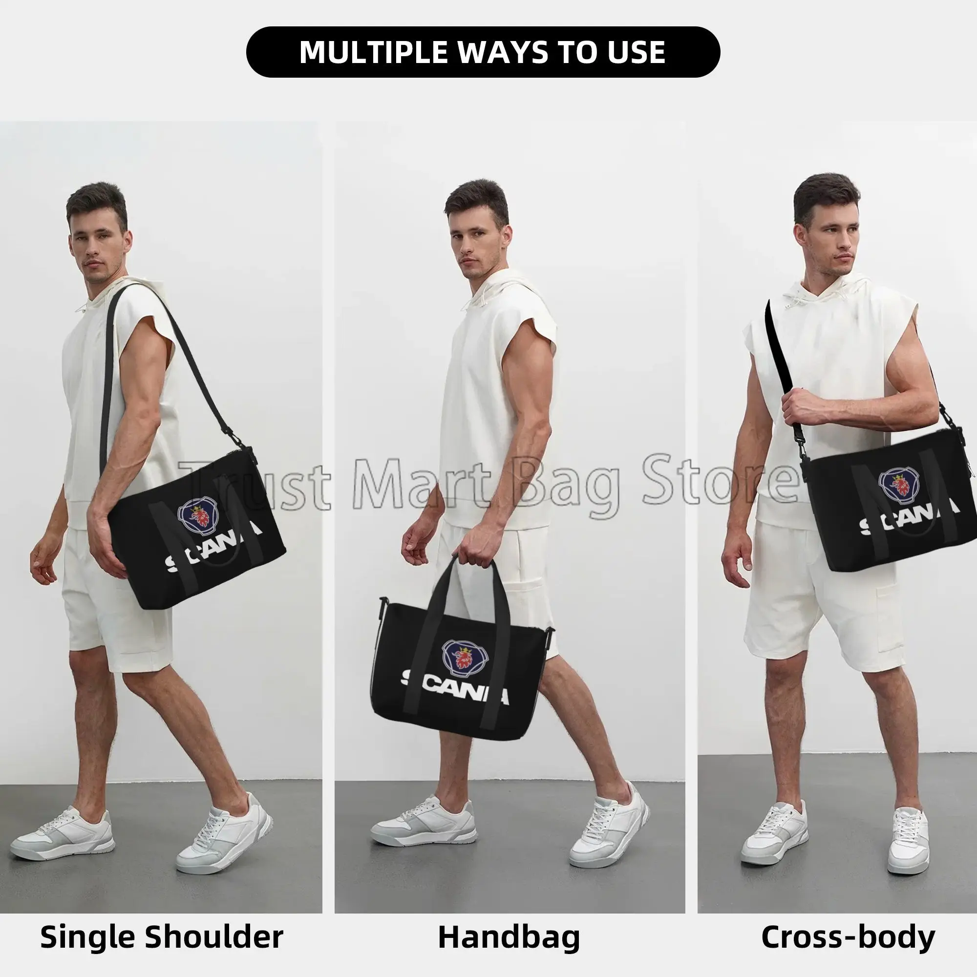 Personalized Travel Duffel Bag for Men Women Portable Weekender Overnight Bags Carry on Tote Bag for Sports Gym Swim Travel