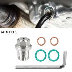 Oil Drain Plug Oversize Piggyback Stainless Steel Self Tapping Oil Pan Thread Repair Kit M12.1-1.25/1.5/1.75 M16 M18x15mm