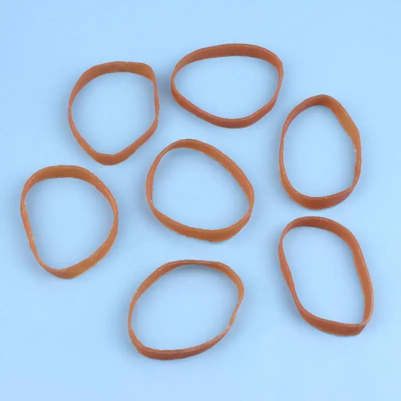 6cm Widened Thick Yellow Elastic Rubber Bands High Stretch Durable Multi-Purpose Large Rubber Bands Office Daily Binding Supplie view 4