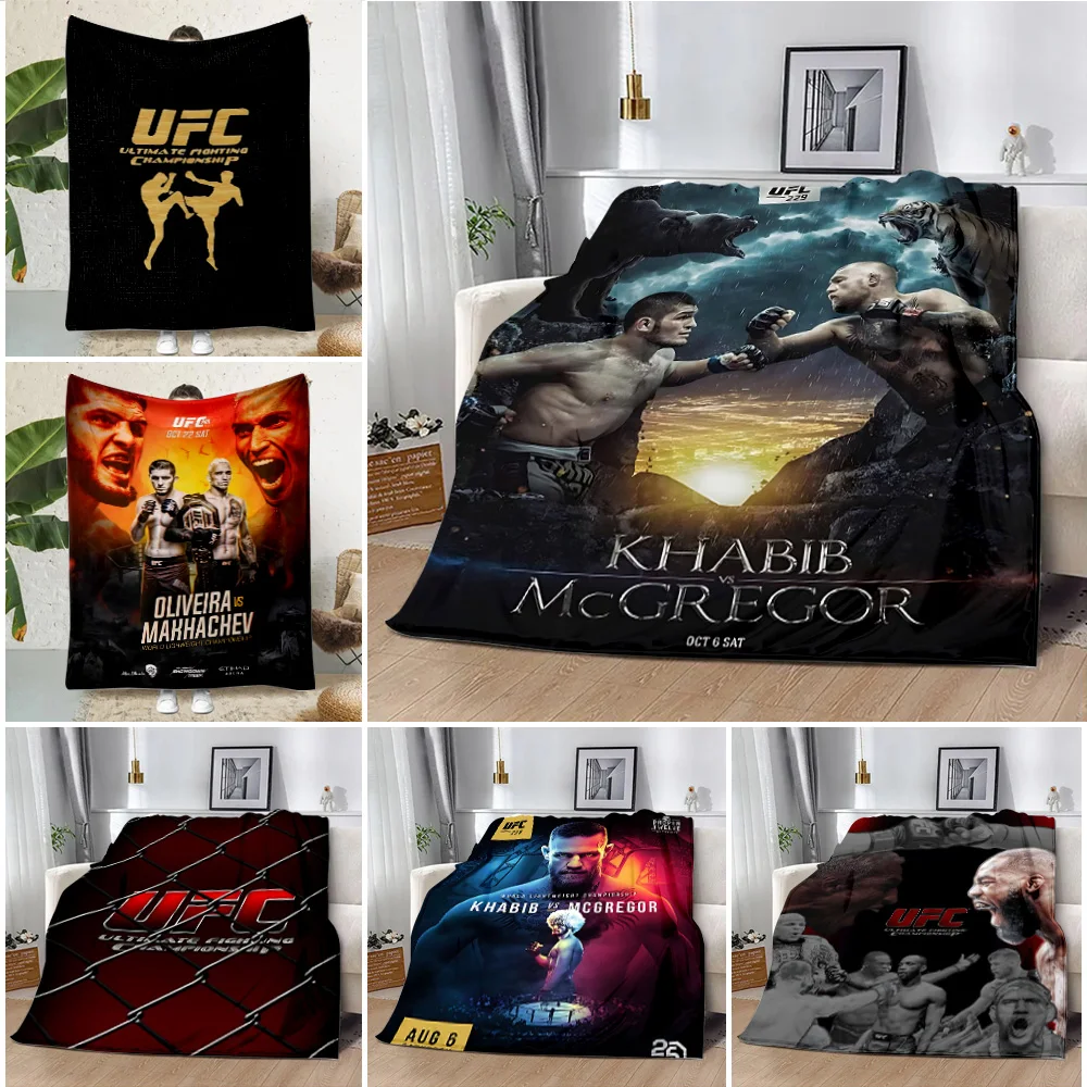 Fighting Championship UFC Printed Blanket Picnic Blankets Warm  Soft U-UltimatesS Comfortable Blanket Home Travel Birthday Gift