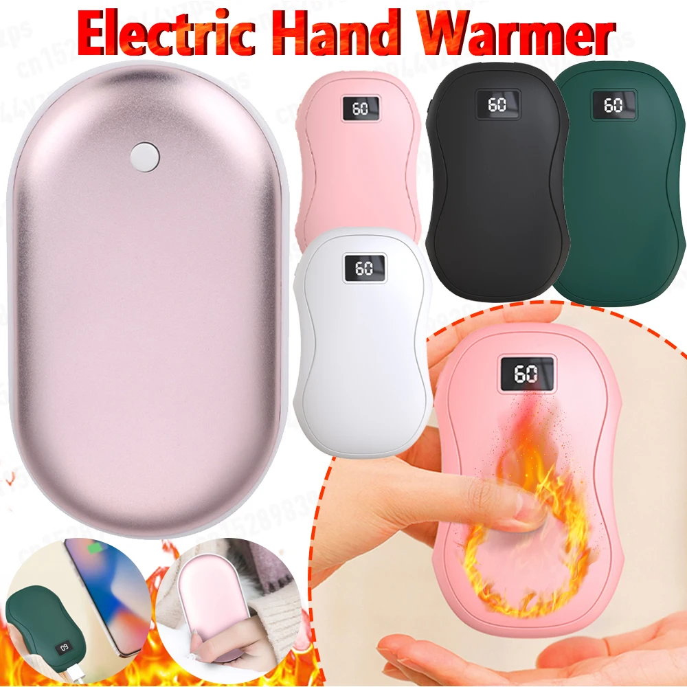 Mini Hand Warmer USB Rechargeable Pocket Heater Electric Hand Warmer Heater Hand Power Bank High-capacity Winter Small Heater