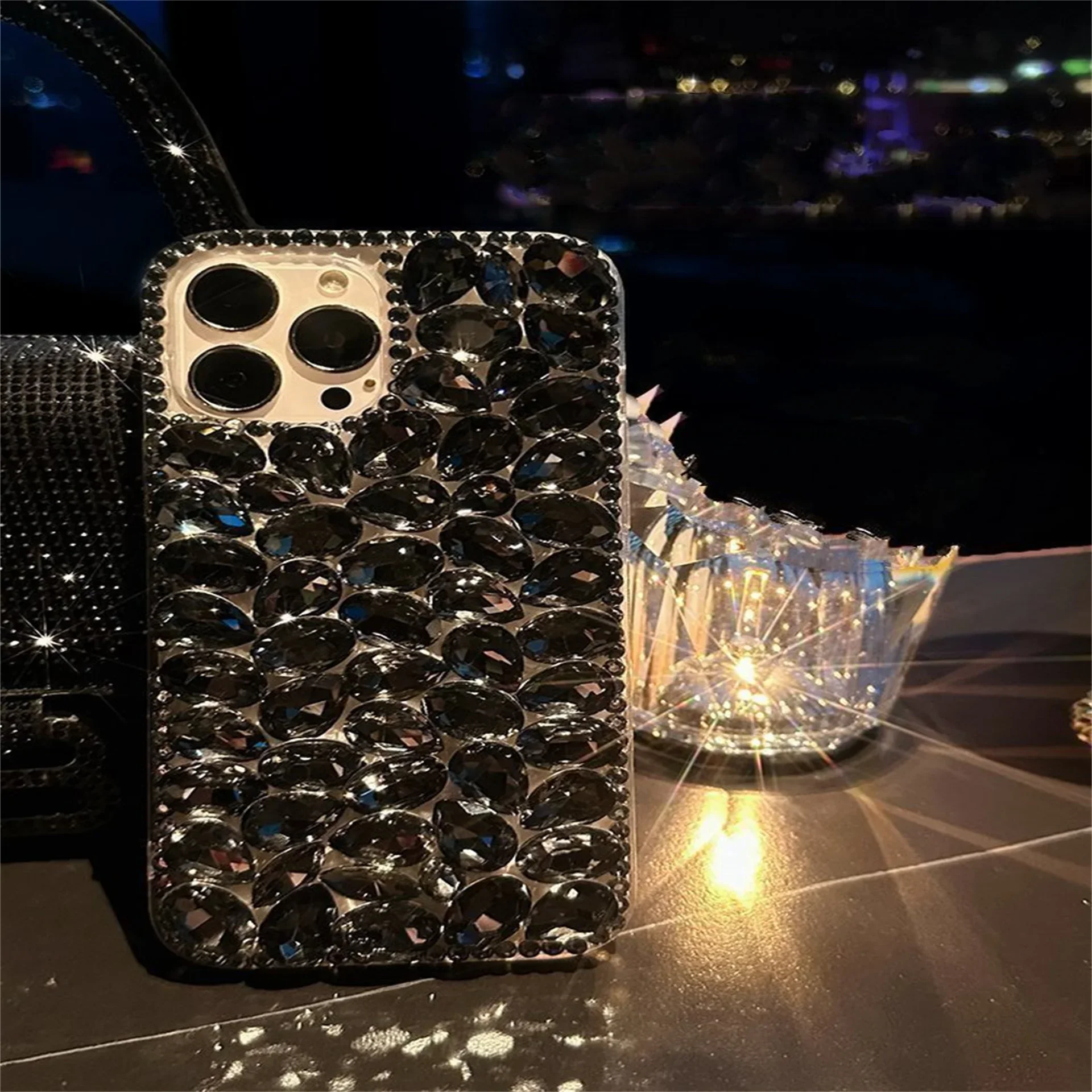 Luxury Glitter Diamond Rhinestone Bling Phone Case, Cover for Samsung S23, S22, S26, S25, S24 Plus, Ultra Fe, Note 20, Note 10