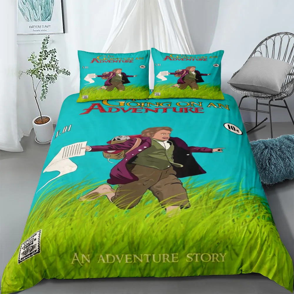 

Bilbo Baggins Adventure Duvet Cover Set EU Single Double King US Twin Full Queen Size Bedclothes