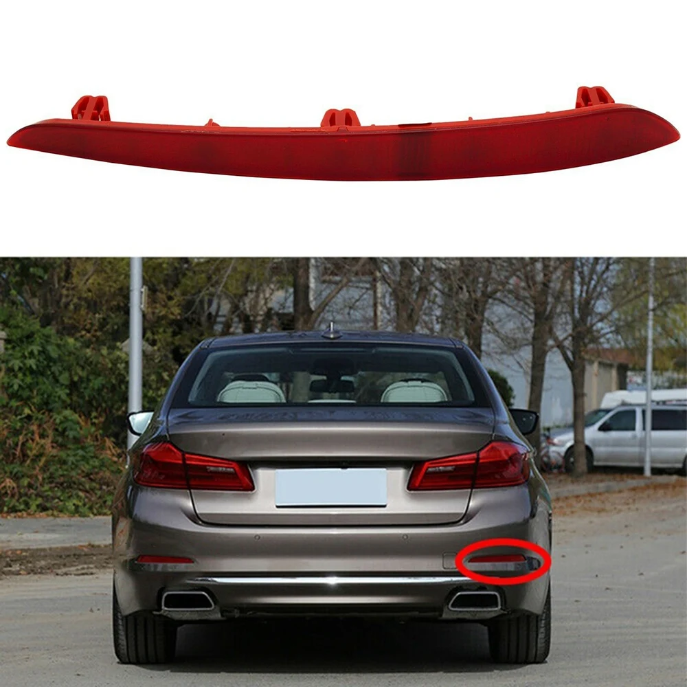 63147388766 Rear Bumper Trim Reflector Strip Reflective Cover Right Side for -BMW G30 G38 530I