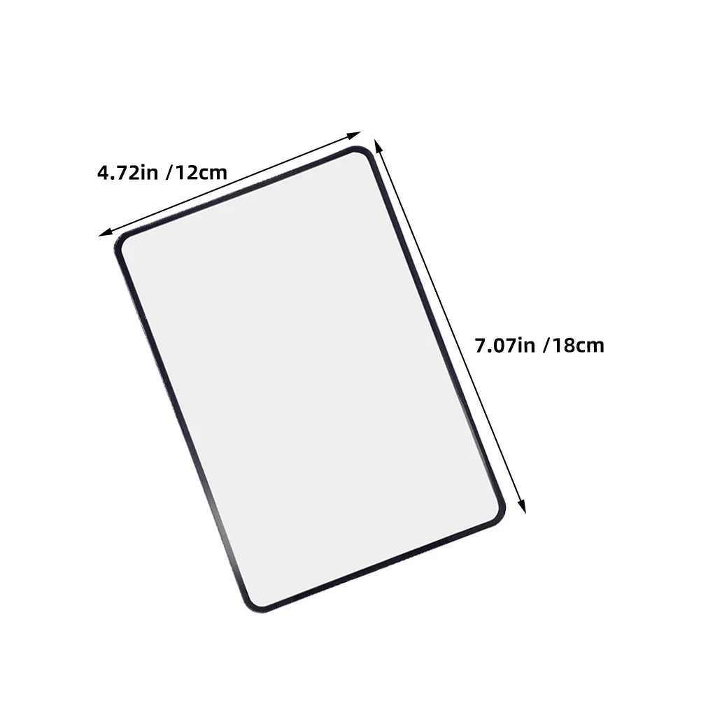 8 Pcs Flat Magnifier for Reading Bookmark Magnifying Lens 3x Page Books Magazines Card Size PVC Lightweight Small Prints