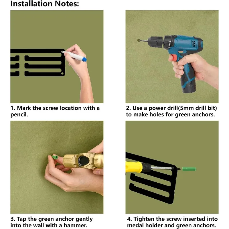 حامل إطار ميدالية لركوب الدراجات ، إطار حامل ، 12 خطافات ، 3 صفوف معلقة ، أكثر من 60 ، رف مثبت على الحائط ، شماعات × 6 بوصة ، 1