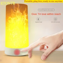 LED alev lambaları odası simüle alev gece ışıkları lav lambaları kapalı Bar Ktv düğün dekorasyon için Christmal yeni yıl hediye