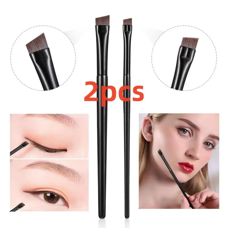 2pcs fine bevel eyeliner brush eyeliner brush ultra-thin tilting plane Angle beauty tool