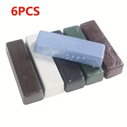 6 PCS Polishing Buffing Compound Kit Jewelers Rouge & Polishing Compound Kit(100g)coarse to fine for all metals
