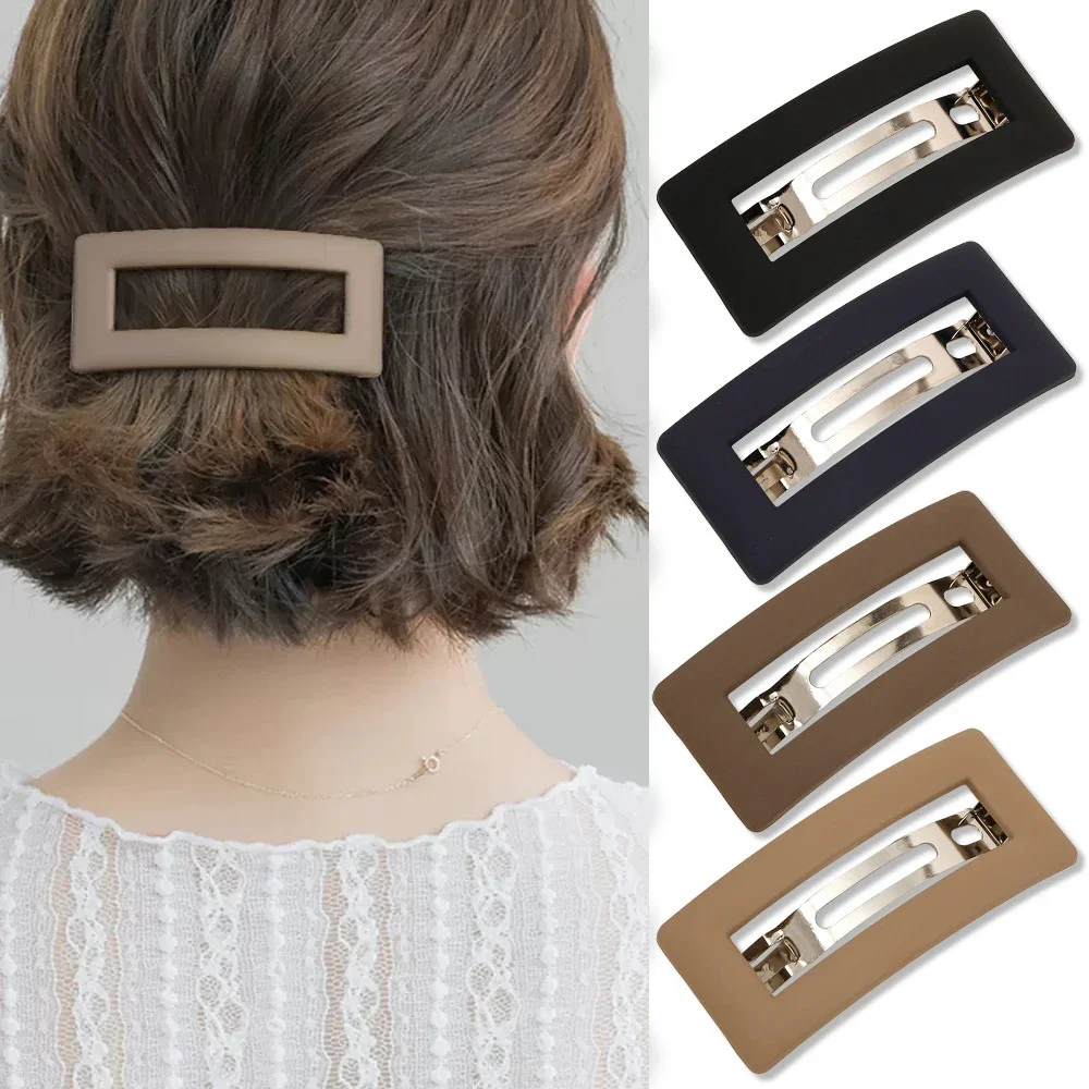 

Korean Matte Spring Hair Clip Claw Elegant Hairgrips Ponytail Holder Barrettes For Women Girls Hairpins Fashion Hair Accessories