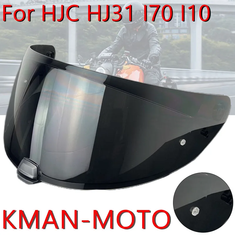 HJ31 helmet windshield for HJC HJ31 I70 Electroplated High Toughness High Strength Windproof Dustproof Visiere Casque Moto