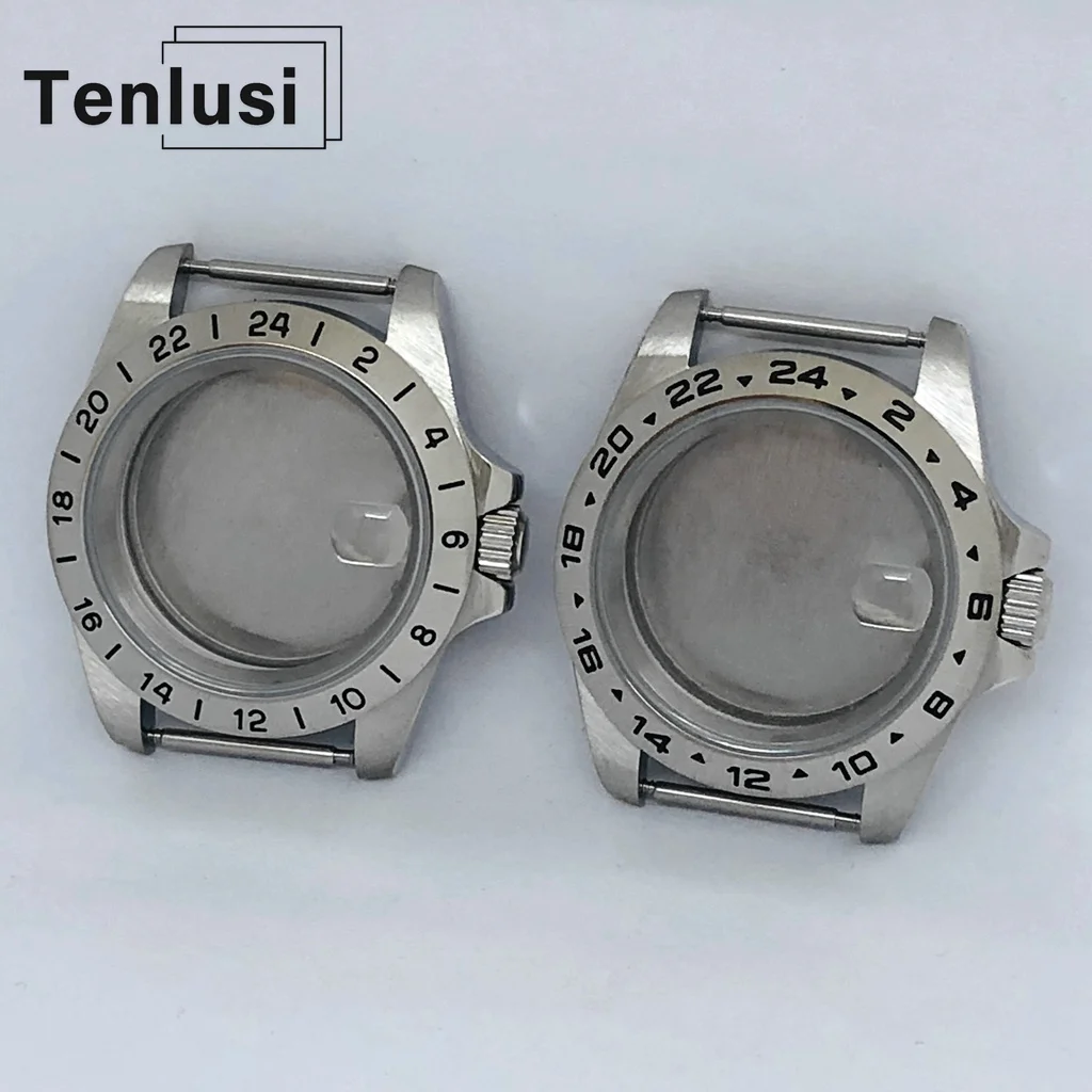 

Tenlusi 39 мм NH35 NH34 NH36 NH38 NH39 NH70 NH72 Корпус часов Стерильный твердый корпус из нержавеющей стали GMT с датой
