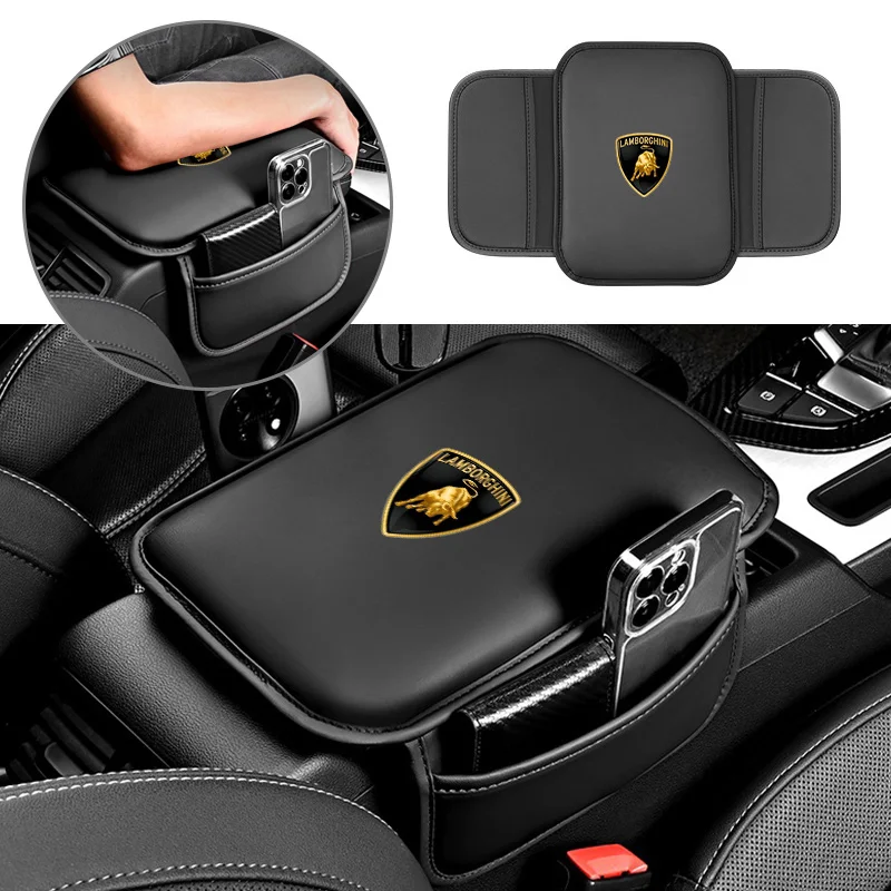 Almohadilla para Reposabrazos de Coche, Alfombrilla Protectora para Reposabrazos para Lamborghini LP570 LP610 Urus LP700 LP770 Gallardo Aventador, Accesorios para Automóviles