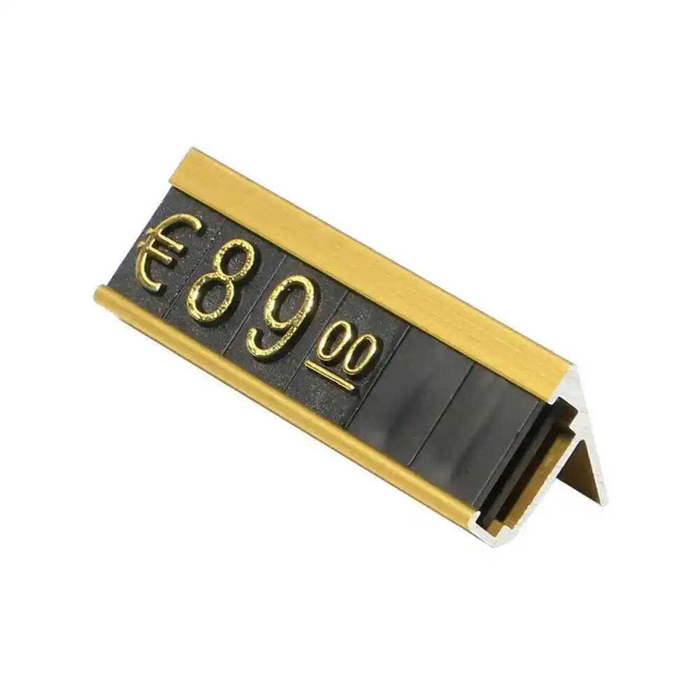 Adjustable Price Talker Tags Kit für die Arbeitsplatte $ Euro Car Jewelry Clothes Number Digit Display Cube Sign Label Assembly