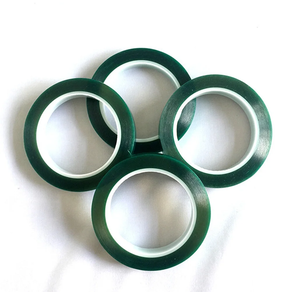 

5Pcs Green High Temp Resistant Pet Adhesive Tape 15mmx33mx0.06 for Plating Shield Protection Spray Paint Circuit Board