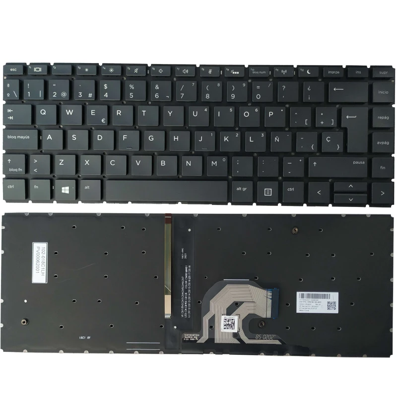 

NEW for HP Probook 440 G6 445 G6 440 G7 445 G7 Spanish SP laptop keyboard black with backlight