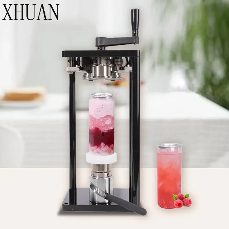 40-170mm Semi-Automatic Filling Sealing Machine for Beer Soda Tin Cans-Manual Easy Open Can Seamer for Aluminum Bottles