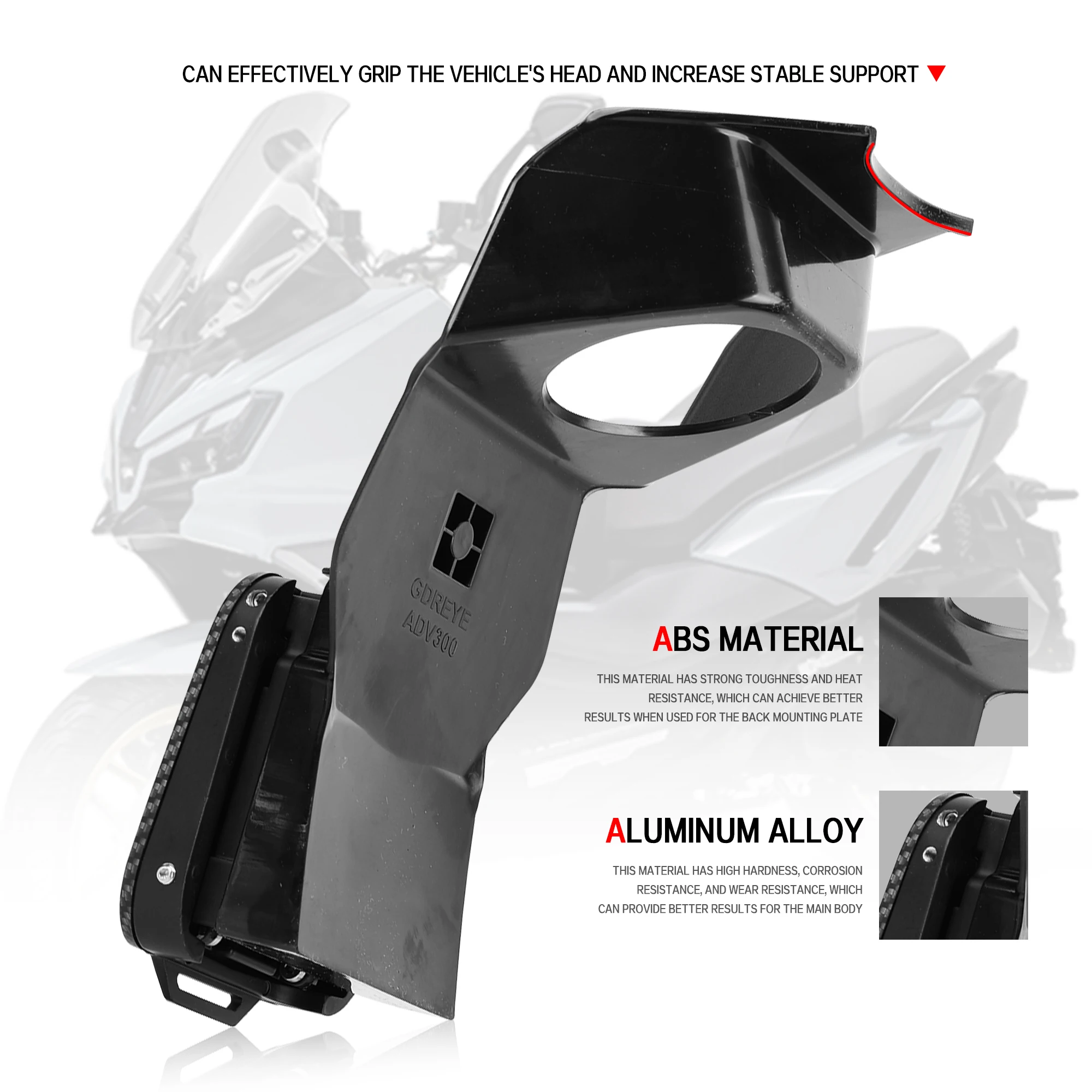 For SYM HUSKY 300ADV Motorcycle HUSKY ADV300 Special Bracket With Stand Water Cup Beverage Water Drink Cup Holder + Hook