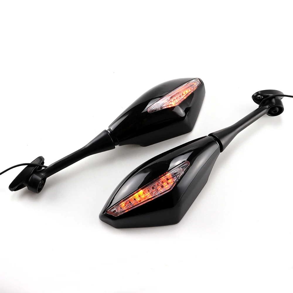 Racing Rearview Mirrors With Turn Signals LED For Honda CBR125R CBR150R CBR600RR /CBR1000RR 2004-2007