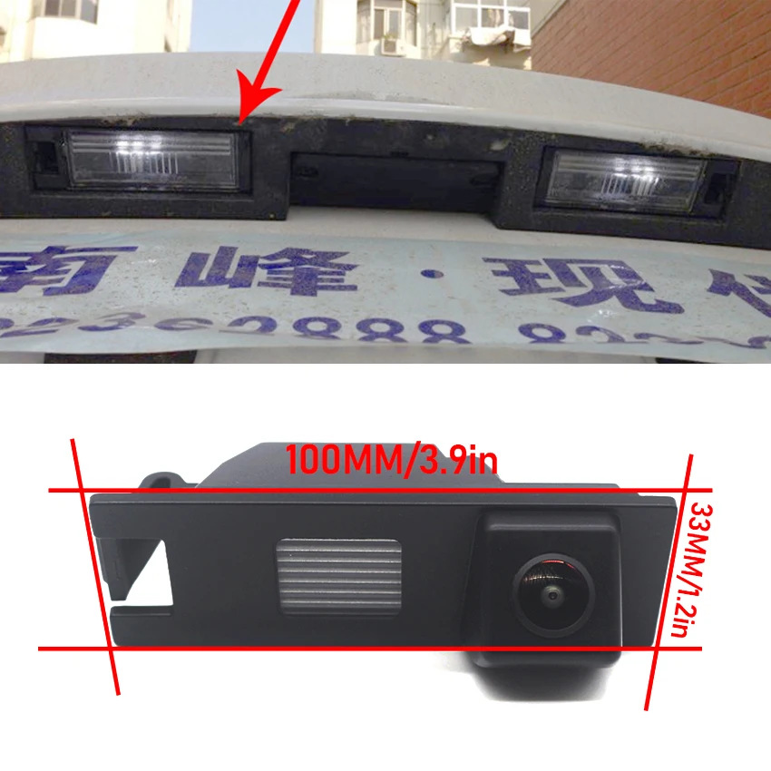 Fisheye Lens HD 1080P Car Rear Camera For Hyundai Tucson IX35 MK2 LM 2009~2015 Car Rear View Backup Camera Bracket License Plate