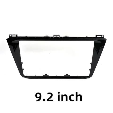 Для VW Tiguan MK2 2017-2020: черная рамка панели CD MIB 8 и 9,2 дюйма, отделка под рояльное дерево, рамка для радиоприемника, внутренняя отделка салона