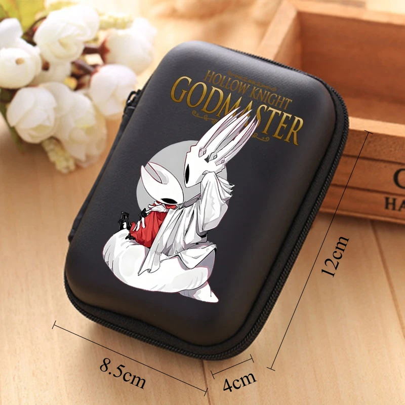 جوفاء فارس سماعة حقيبة التخزين أنيمي كابل بيانات شاحن U القرص حالة المنظم المحمولة السفر أشتات هارد شل محفظة نسائية للعملات المعدنية